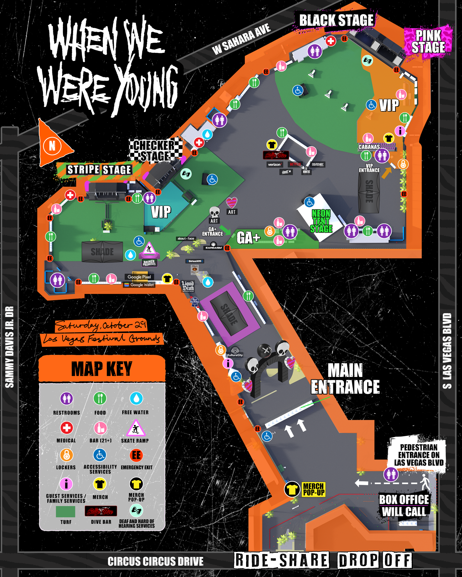 Is there a current map of the festival grounds? – When We Were Young  Information